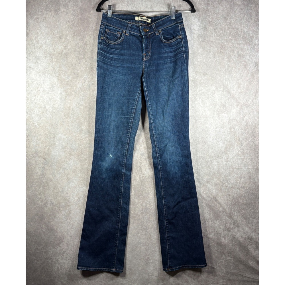 J‎ Brand Jeans Womens 28 Blue Scarlett Bootcut Dark Wash Stretch Denim Stretch